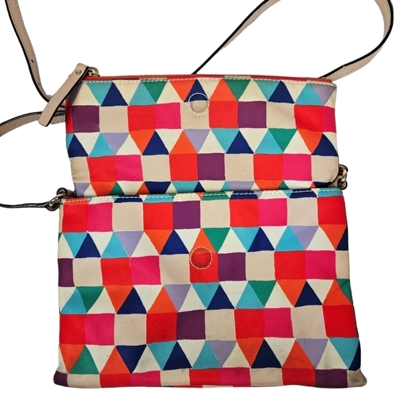 Kate Spade Colorful‎ Pueblo Tile Geometric Crossbody Purse Handbag Women's - Picture 7 of 12